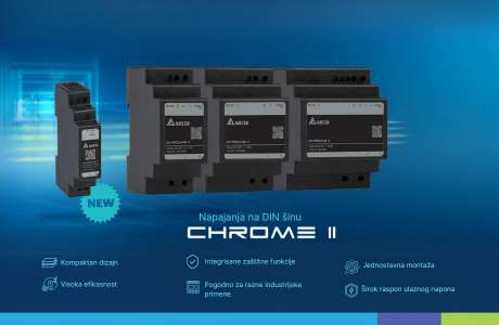 Pametno napajanje nove generacije za industriju i automatizaciju - Novi CHROME II sada u verziji od 15W