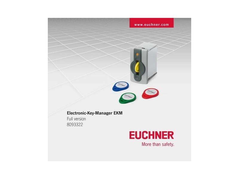 EUCHNER Electronic Key Manager EKM full version, download; 8093322
