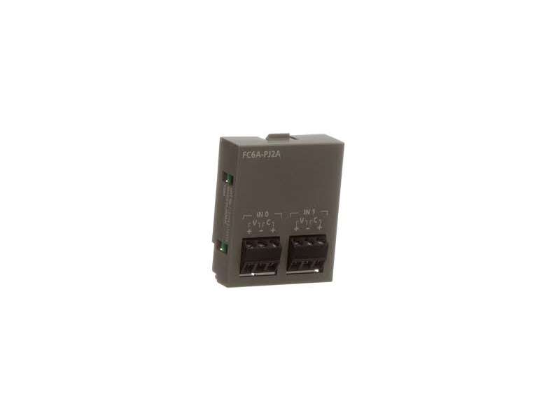 IDEC 2pt 0-10V 4-20mA Analog input Cartridge; FC6A-PJ2A