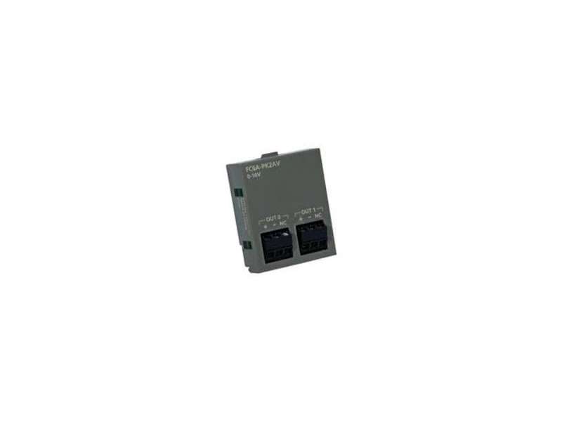 IDEC 2pt 0-10VDC analog output cartridge; FC6A-PK2AV