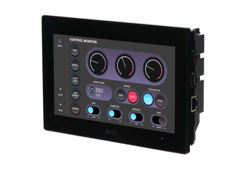 IDEC 7in PLC+HMI 22IO Trans. Source; FT2J-7U22SAF-B