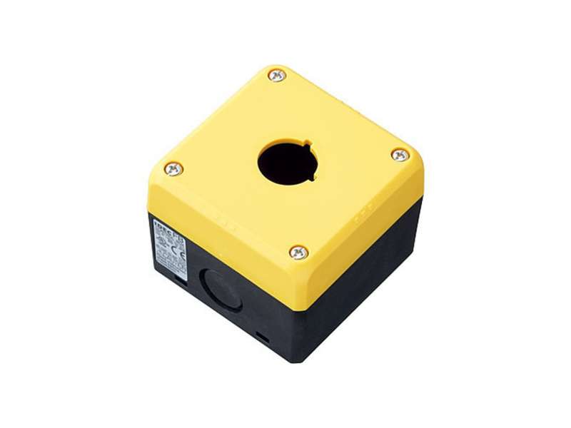 IDEC Enclosure 1 Hole Box Yellow; FB1W-111Y