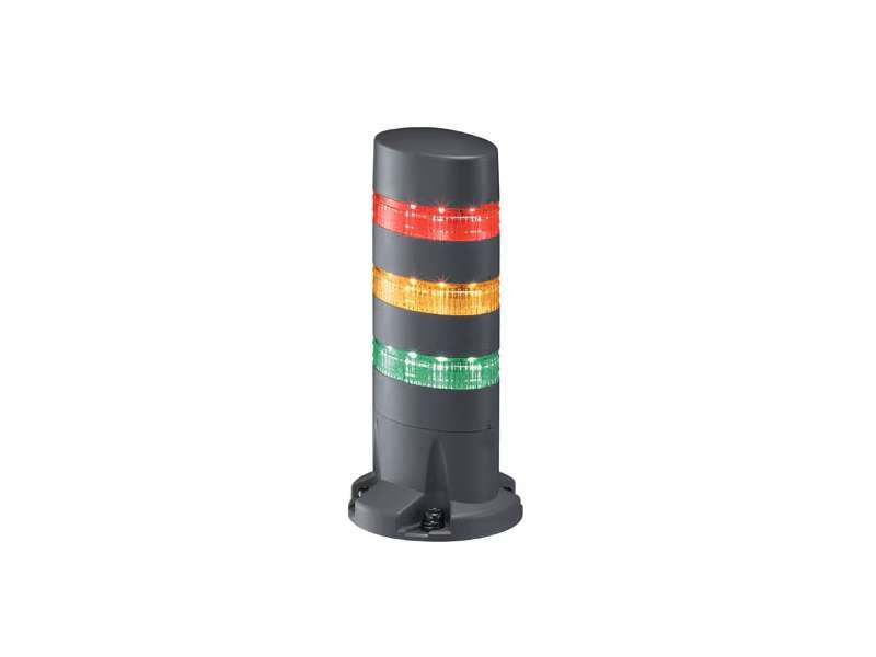 IDEC LED Tower Direct Mount 3 Tier - red yellow green; LD6A-3DQB-RYG