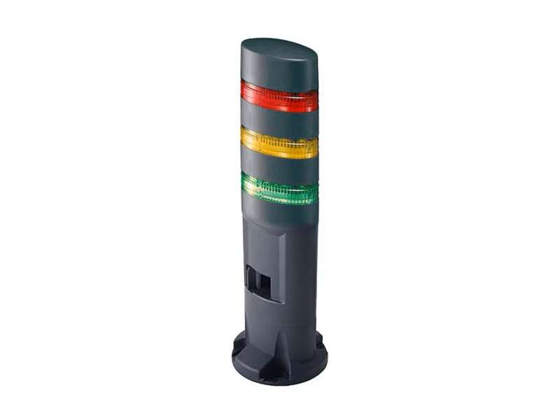 IDEC LED Tower Direct Mount 3 Tier - red yellow green, Steady/Flashing/Alarm; LD6A-3DZQB-RYG