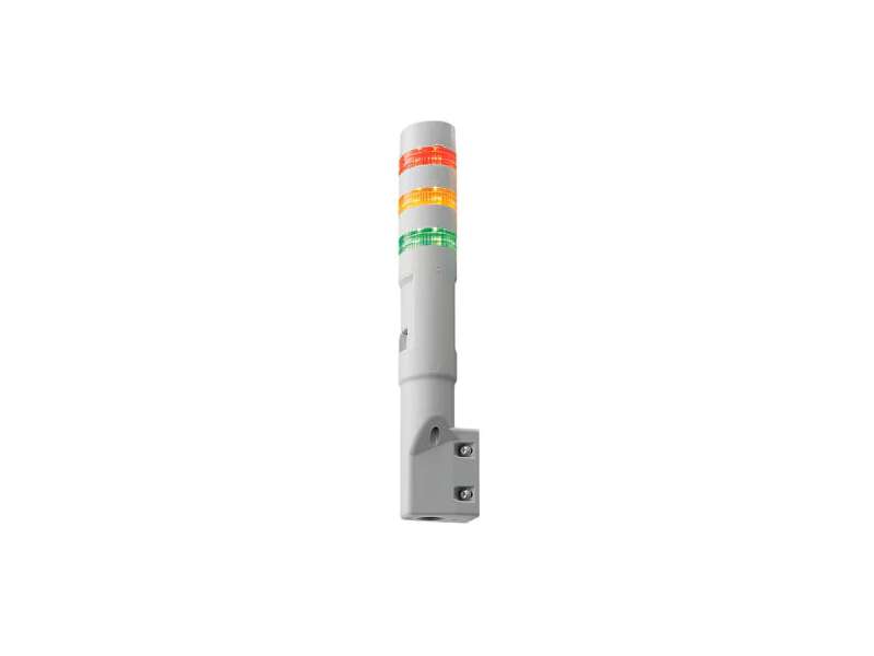 IDEC LED Tower Frame Mount 3 Tier - red yellow green, Steady/Flashing/Alarm; LD6A-3GZQW-RYG