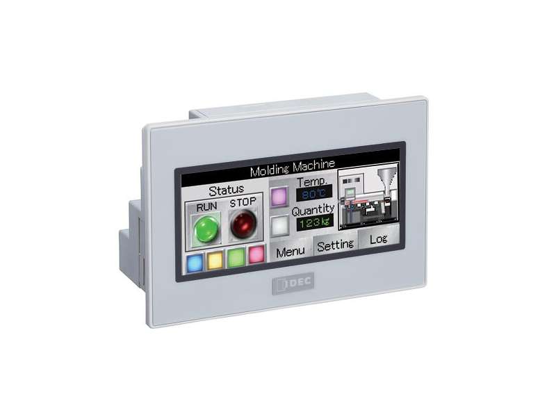 IDEC SmartAXIS Touch 3.8 PLC+HMI Color Sink Output, Silver; FT1A-C14KA-S