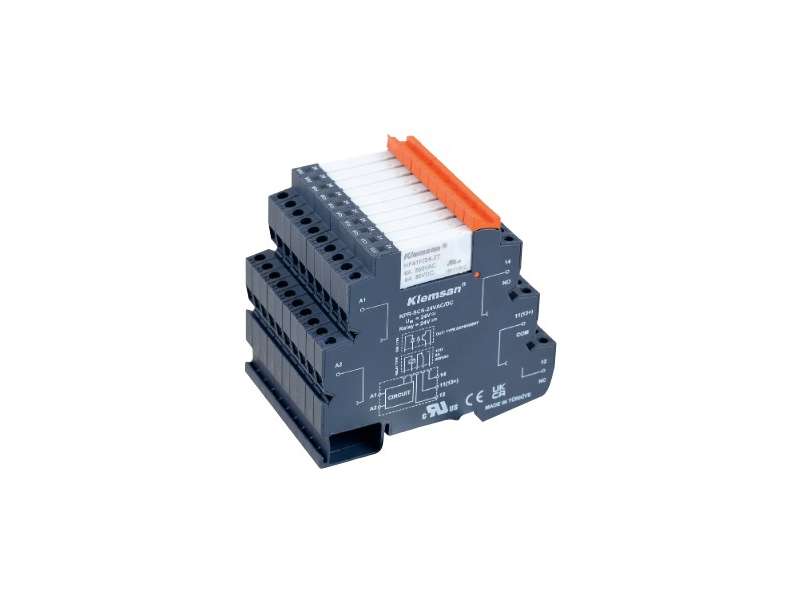 Klemsan 1 C/0 6A PLC Relay with filter, KPR-SCL-230VAC/DC-1C, 1pc; 271065