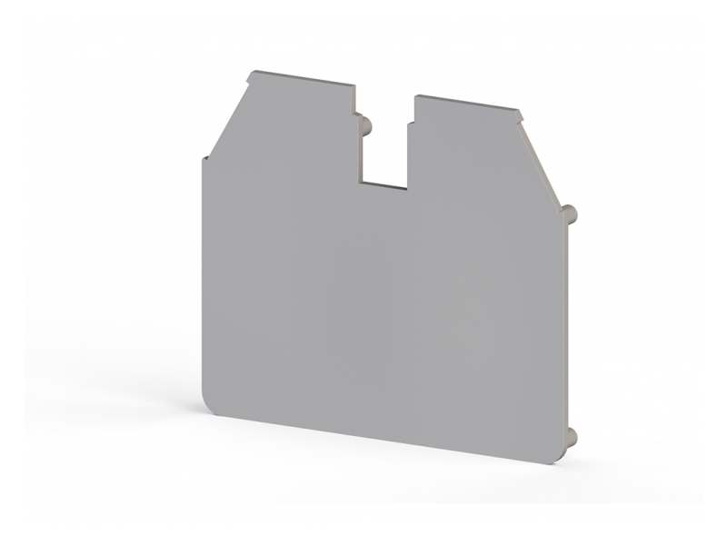 Klemsan 1,2 mm End plate, Insulation material PA, Grey , NPP AVK 16 RD; 444179