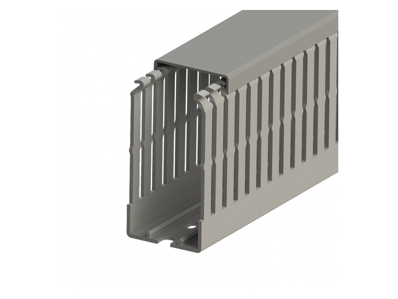 Klemsan 80x60 Slotted wiring duct,Grey, KKC 8060; 551019