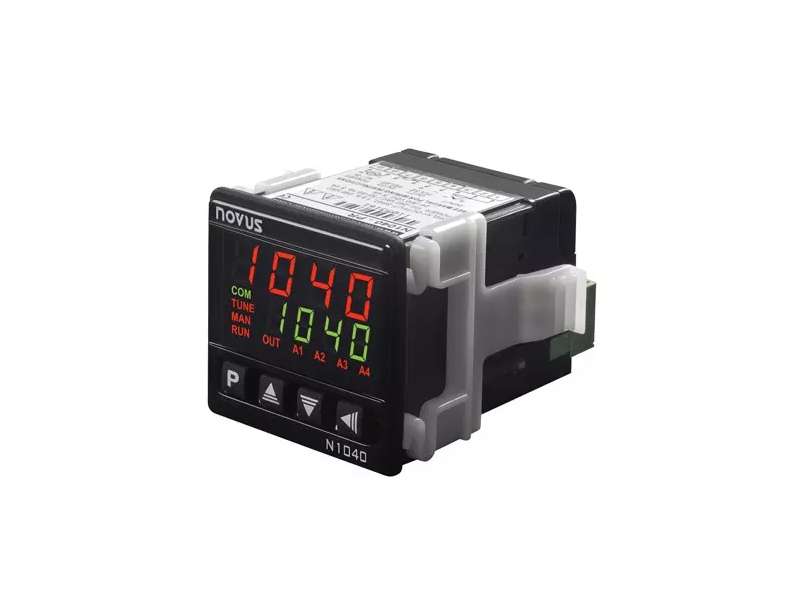 NOVUS N1040-PR USB 24V Temp. controller, 1 relay + pulse out, 48x48 mm; 8104210014