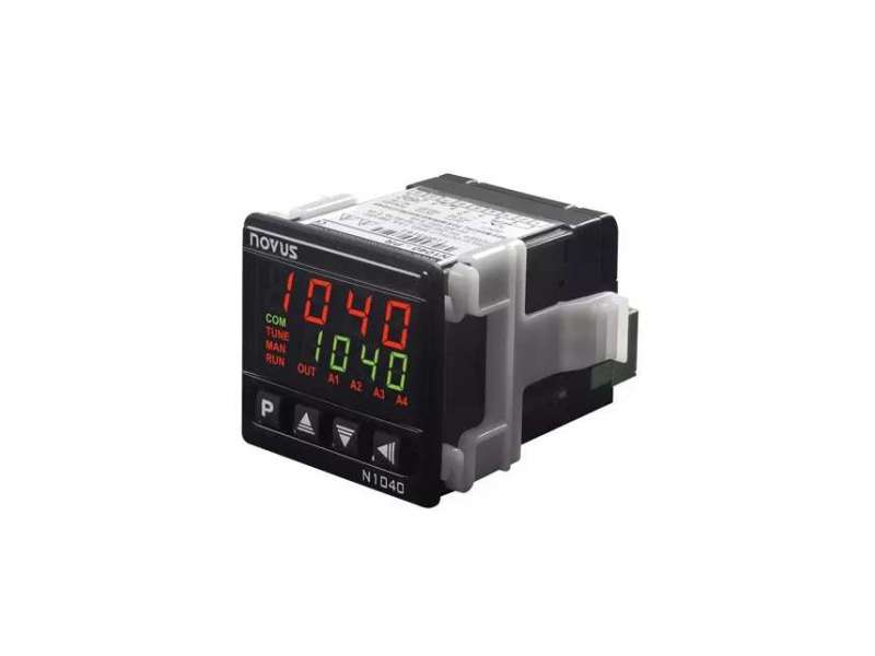 NOVUS N1040-PRR USB 24V Temp. controller, 2 relays + pulse out, 48x48 mm; 8104211210