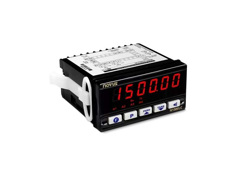 NOVUS N1500-LC RS485 Load Cell Panel Meter. 4 relays + 4-20 mA, 96x48 mm; 81500LC430