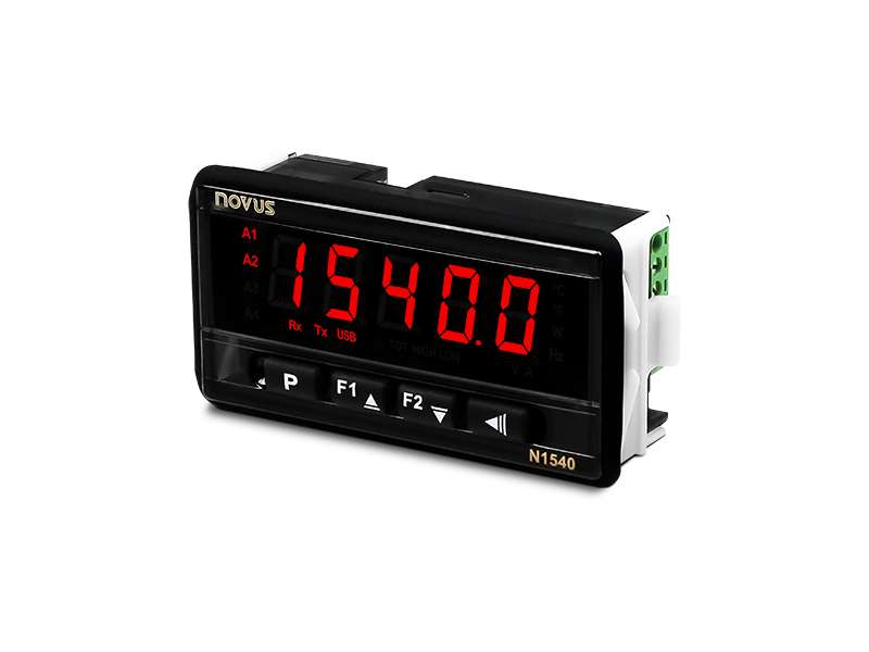 NOVUS N1540 USB 24V Universal Indicator, 2 relays, 4-20 mA, 96x48mm (1/8 DIN); 8154000230