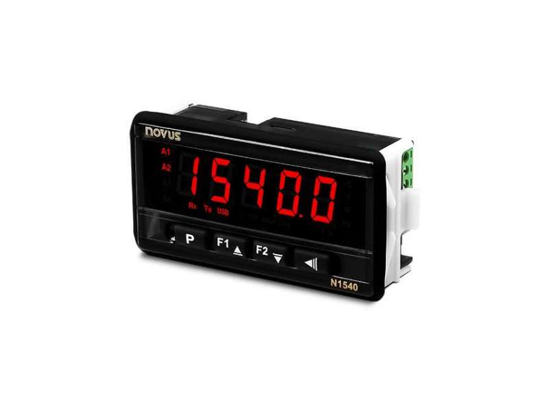 NOVUS N1540 USB RS485 24V Universal Input Panel Meter, 2 relays, 96x48 mm; 8154000330