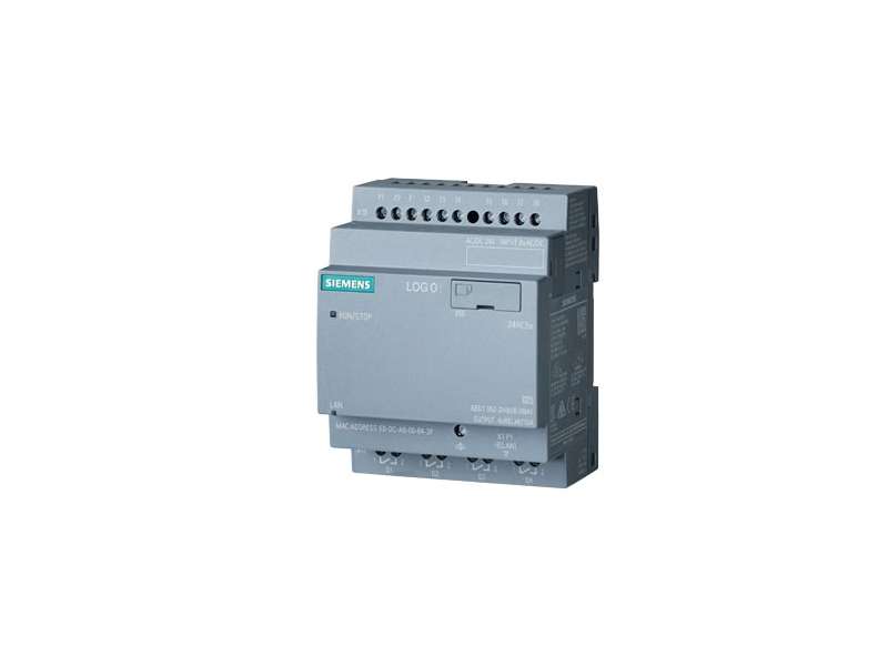 Siemens LOGO! 24RCEO, 8DI/4DO, 400 Blocks; 6ED1052-2HB08-0BA2