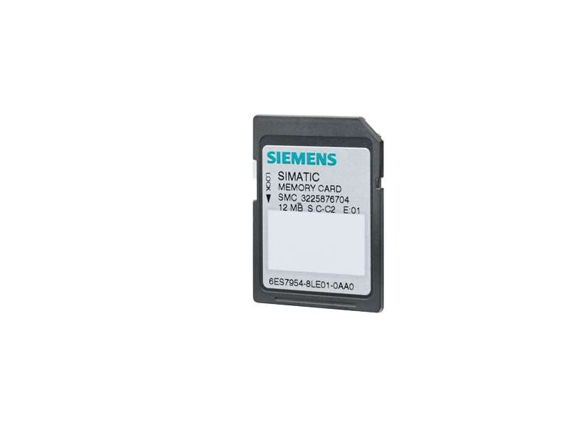 Siemens SIMATIC S7, memory cards for S7-1x00 CPU/SINAMICS, 3, 3V Flash, 12 MB; 6ES7954-8LE04-0AA0