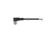 CONTRINEX Cable connector M12 Right Angle SOCKET 4 wires 0.34 mm2 5m, S12-4FVW-050; 623-100-048