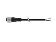 CONTRINEX Cable connector M12 Straight SOCKET 4 wires 0.34 mm2, S12-4FUG-020; 623-100-052