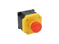 IDEC E-stop control box YB series, Ø22mm, YW act, Ø40mm mushr, 2NC; YB1W-YW1B-V4E02R-Y0