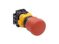 IDEC E-stop XW series, Ø22mm, Ø38mm mushr, 4NC, green ind; XW1E-BV4TG04MFR