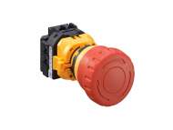 IDEC E-stop XW series, Ø22mm, Ø40mm mushr, 1NO-3NC; XW1E-BV413MFR