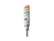 IDEC LED Tower Pole L Mount 3 Tier - red yellow green, Steady/Flashing/Alarm; LD6A-3KZQW-RYG