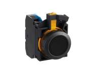 IDEC Pushbutton - non illuminated / Black Round flush Plastic bezel 1NO Momentary; CW1B-M1E10B