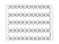 Klemsan OZNAKA (551-600) - Oznake za obeležavanje DY 5; 505051