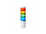 Patlite Signalni toranj LR6, Φ60, 4 nivoa (RYGB) , 24VDC; LR6-402WJNW-RYGB