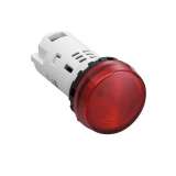 IDEC Pilot light / YW series, Ø30mm button, Plastic bezel , Unibody Red 230/240V AC/DC; YW1P-1UQM3R - slika 2