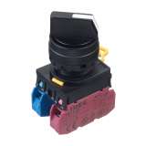 IDEC Selector switches - non illuminated / YW series, 2 positions maintained, Plastic bezel , 1NO, 1NC; YW1S-2E11 - slika 1